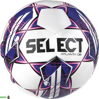 Футбольный мяч Select ATLANTA DB v23 бело-фиолетовый Уни 5