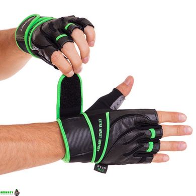 Перчатки для тяжелой атлетики MARATON 28000 (PVC, PL, открытые пальцы, р-р L-XXL, цвета в ассортименте)
