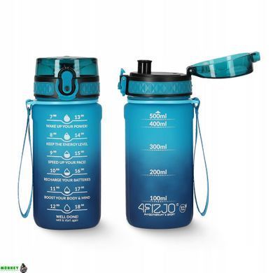 Бутылка для воды спортивная 4FIZJO 500 мл Sky Blue/Blue (P-5905973400732)