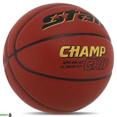 М'яч баскетбольний PU №7 STAR CHAMP GRIP BB4277C Помаранчевий (PU, бутіл,)