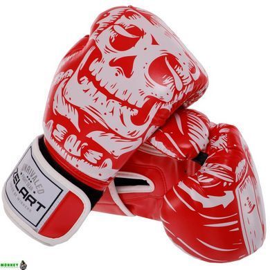 Рукавички боксерські Zelart SKULL BO-5493 Синій 10 унцій