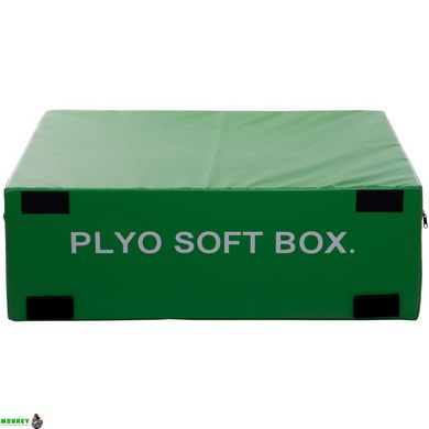 Бокс плиометрический мягкий набор Zelart PLYO BOXES FI-3634 3шт 90х75х30/45/60см зеленый, синий, красный
