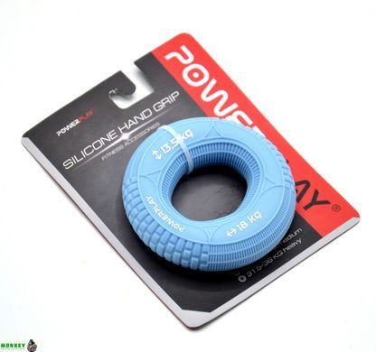 Еспандер кистьовий силіконовий PowerPlay PP-4330 Hand Grip Loops Light 13.5-18 кг. Блакитний