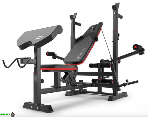 Набор Elitum Titan 89кг со скамьей HS-1075 Pro, штангой и гантелями