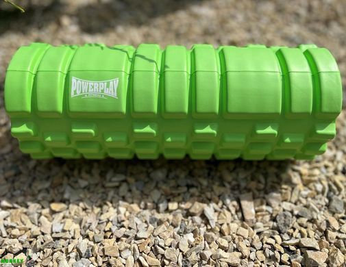 Масажний ролик (роллер) PowerPlay 4025 Massage Roller Зелений (33x14см.)