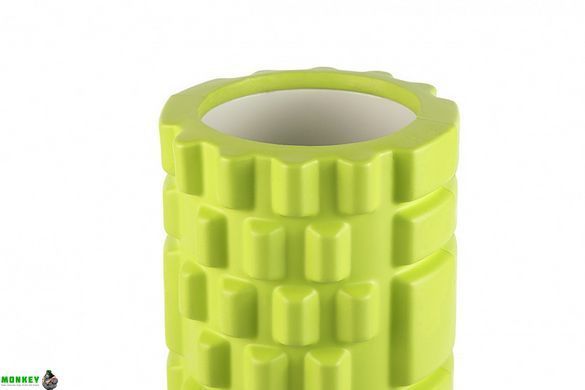 Масажний ролик (роллер) PowerPlay 4025 Massage Roller Зелений (33x14см.)