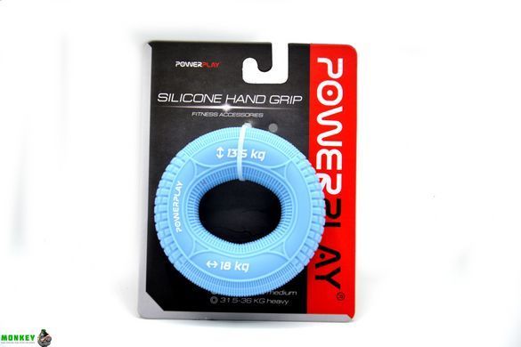 Еспандер кистьовий силіконовий PowerPlay PP-4330 Hand Grip Loops Light 13.5-18 кг. Блакитний