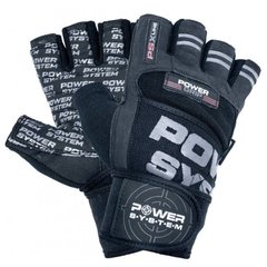 Рукавички для фітнесу і важкої атлетики Power System Power Grip PS-2800 Black M