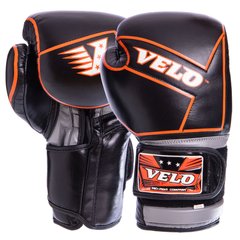 Боксерські рукавиці шкіряні VELO VL-2218 10-12 унцій кольори в асортименті