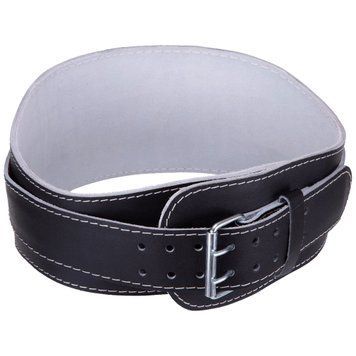 Пояс атлетичний шкіряний ZELART SB-165350 (ширина-6in (15см), з підкладкою для спини, чорний)