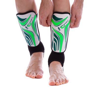 Щитки футбольные с защитой лодыжки FDSPORT FS-692 M (EVA, р-р M, L,)