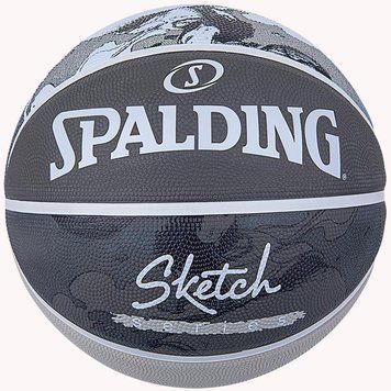 Мяч баскетбольный Spalding Sketch Jump Ball серый Уни 7