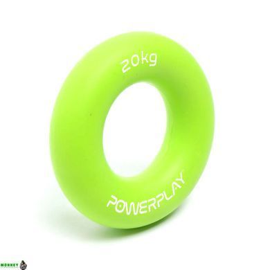Еспандер кистьовий силіконовий PowerPlay PP-4324 Hand Grip Ring Medium 20 кг. Зелений