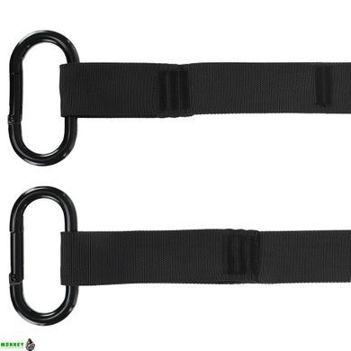 Кольца гимнастические для Кроссфита ABS GYM RINGS EZOUS E-01 d-28мм черный-фиолетовый