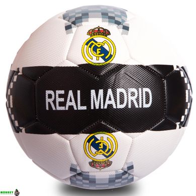 М'яч футбольний №5 PU ламін. Зшитий машинним способом Клубний SP-Sport REAL MADRID FB-0414-3 (№5, 5сл)