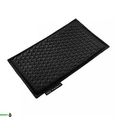 Коврик акупунктурный с подушкой 4FIZJO Eco Mat Аппликатор Кузнецова 68 x 42 см 4FJ0208 Black/Black