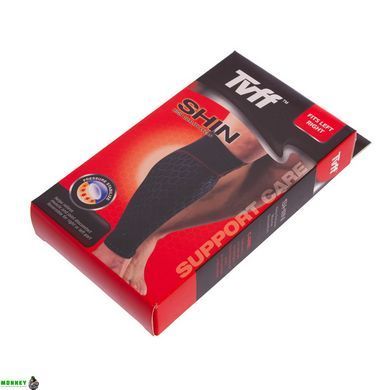 Бандаж компрессионный для голени TVFF 903501 S-XL черный