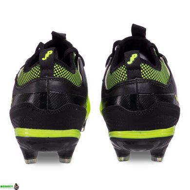 Бутсы футбольные OWAXX JP03-BA-3 размер 37-41 черный-салатовый