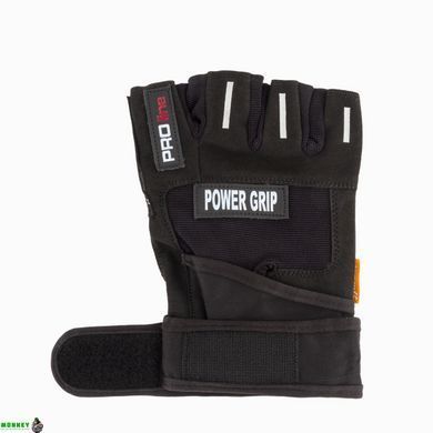 Перчатки для фитнеса и тяжелой атлетики Power System Power Grip PS-2800 Black M