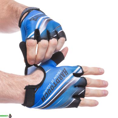 Перчатки для фітнесу та тренувань HARD TOUCH FG-007 XS-L чорний-синій