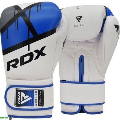 Боксерські рукавиці RDX F7 Ego Blue 14 унцій (капа в комплекті)