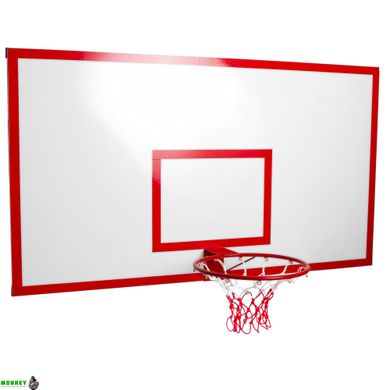Щит баскетбольний з кільцем та сіткою посилений SP-Planeta SP-Planeta UR LA-6275 (щит-метал, р-р 180x105см, кільце d-45см)