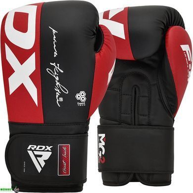 Боксерські рукавиці RDX REX F4 RED/BLACK-10 унцій (капа в комплекті)