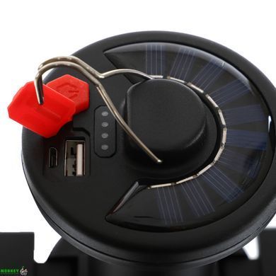Фонарь кемпинговый светодиодный переносной X-BALOG XQ-Z03-ZT (пластик, USB-вход, р-р 13х8см, черный)