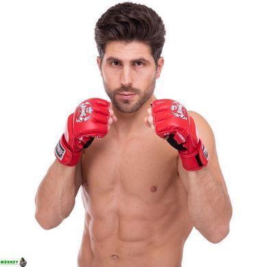 Перчатки для смешанных единоборств MMA кожаные TOP KING Super TKGGS Черный S