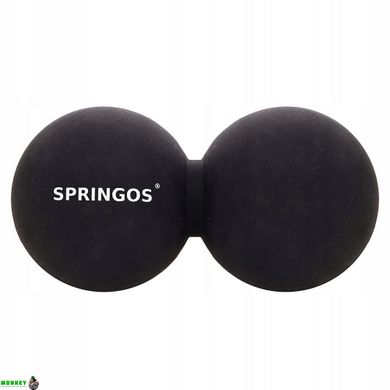 Масажний м'яч подвійний Springos Lacrosse Double Ball 6.5 x 13 см FA0053