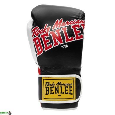Рукавички боксерські Benlee BANG LOOP 14oz / шкіра / чорно-червоні
