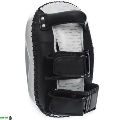 Пады для тайского бокса Тай-пэды Zelart BO-1339 Черный-белый 31x20x11см 1шт