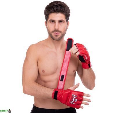 Перчатки для смешанных единоборств MMA кожаные TOP KING Super TKGGS Черный S