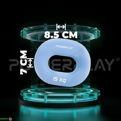 Эспандер кистевой силиконовый PowerPlay PP-4336 Hand Grip Light 15 кг. Голубой
