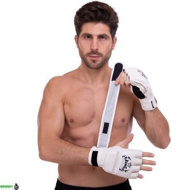 Перчатки для смешанных единоборств MMA кожаные TOP KING Super TKGGS Черный S