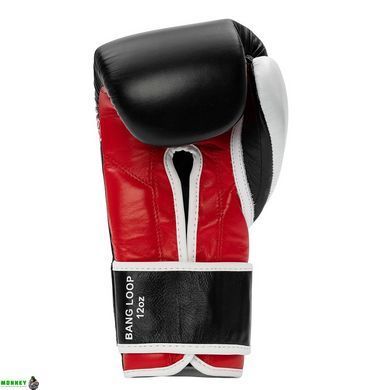 Рукавички боксерські Benlee BANG LOOP 14oz / шкіра / чорно-червоні