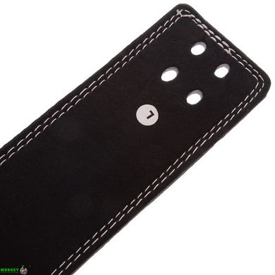 Пояс для пауэрлифтинга кожаный ZELART SB-165175 ширина-10см размер-XS-XXL черный