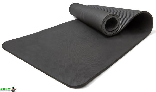 Мат для фитнеса Reebok Pilates Mat черный Уни 183 х 61 х 1 см