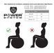 М'яч для фітнесу і гімнастики Power System PS-4012 Pro Gymball 65 cm Black