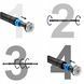 Турник раздвижной 4FIZJO 66-100 см Black/Blue (P-5907739314758)