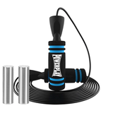 Скакалка скоростная PowerPlay 4212 X ROPE с утяжелителем Черно/Синяя (120г*2) 3м.