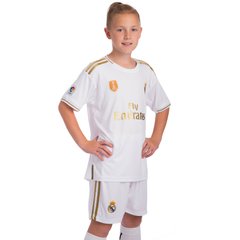 Форма футбольная детская REAL MADRID домашняя 2020 SP-Planeta CO-0953 (р-р 20-28-6-14лет, 110-155см, белый)