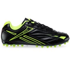 Бутсы футбольная обувь LIJIN 803-1-2 размер 35-39 (верх-super fiber, подошва-TPU, черный)