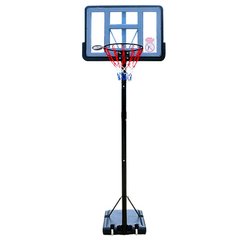 Стойка баскетбольная со щитом (мобильная) SP-Sport S003-21A (щит-PC р-р см, кольцо-сталь (16мм) d-45см, регул.высота 230-305см)