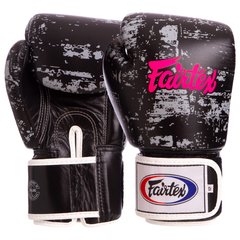 Боксерські рукавиці шкіряні FAIRTEX BGV1-DARKCL DARK CLOUD 10-16 унцій чорний