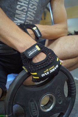 Рукавички для фітнесу і важкої атлетики Power System Basic EVO PS-2100 Black Yellow Line XS