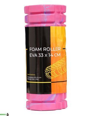 Массажный ролик Cornix EVA Marble Design 33 x 14 см (валик, роллер) XR-0346
