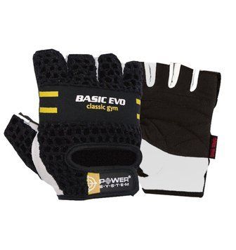 Рукавички для фітнесу і важкої атлетики Power System Basic EVO PS-2100 Black Yellow Line XS