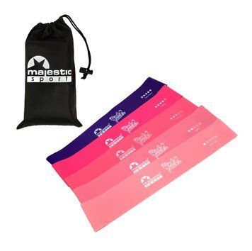 Резинки для фітнесу Majestic Sport Pink Power Mini Band набір 5 шт 5-25 кг GVR2008