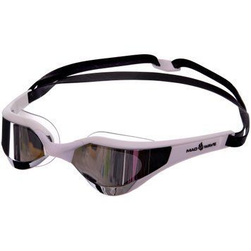 Окуляри для плавання MadWave RAZOR Mirror M042702 Білий-сірий